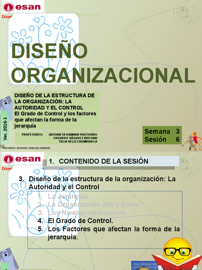 Grado de Control en Diseño Organizacional | PDF | Science | Ciencia y ...