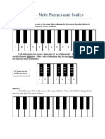 Lesson One - Note Names and Scales