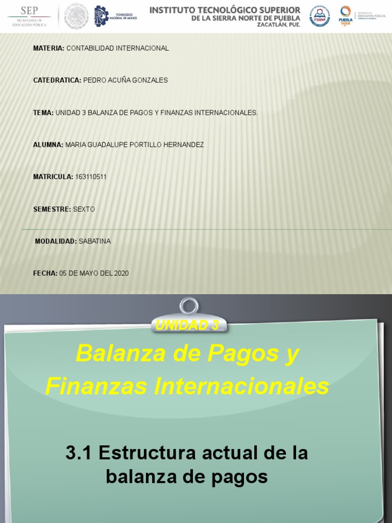 Balanza de Pagos y Finanzas Internacionales | PDF | Tipo de cambio ...