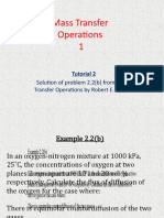 Mass Transfer Operations 1: Solution of Problem 2.2 (B) From Mass-Transfer Operations by Robert E. Treybal