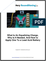 What Is An Equalizing Charge, Why Is It Needed, and How To Apply One To A Lead Acid Battery