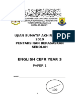 Assessment Test Year 3, 2019