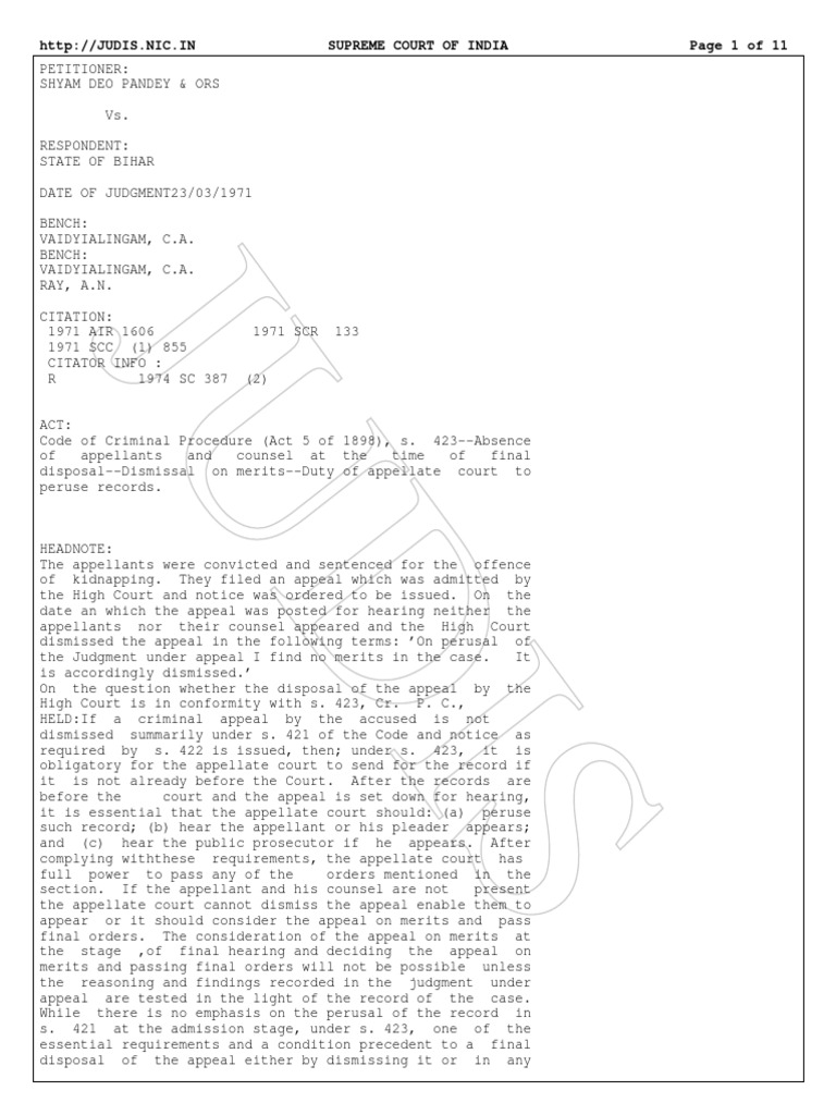 16 Appeal Shyam Deo PDF Judgment (Law) Appellate Court