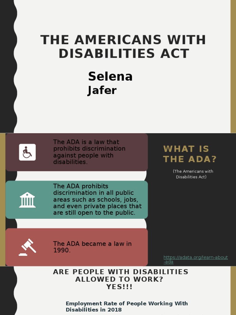Assign Ada | PDF | Americans With Disabilities Act Of 1990 | Dyslexia