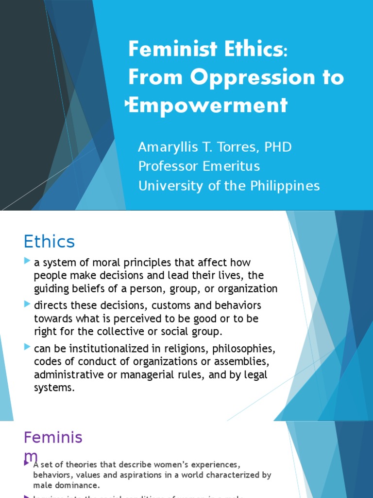 Feminist Ethics PDF Feminism Gender Studies