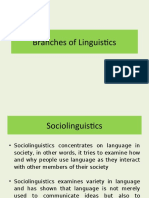 Branches of Linguistics