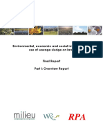Environmental, economic and social impacts of the use of sewage sludge on land