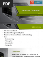 Relational Databases: Rishu Kaul Computer Science Department