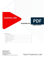 Inteligen 200: New Features List