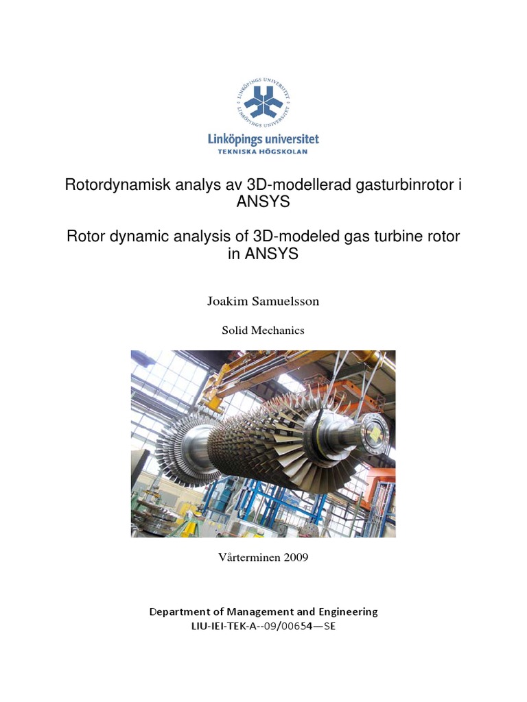 Rotor Dynamics in Gas Turbines | PDF | Gas Compressor | Gas Turbine