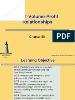 Cost-Volume-Profit Relationships: Chapter Six