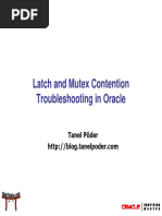 Latch and Mutex Contention Troubleshooting in Oracle: Tanel Põder