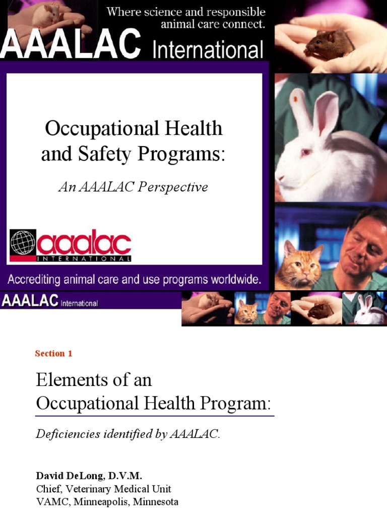 AAALAC Guidelines for Occupational Health | PDF | Occupational Safety ...