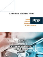 Estimation of Iodine Value