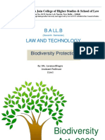 B.A LL.B Law and Technology: Biodiversity Protection