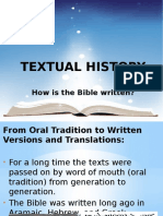 Textual History: How Is The Bible Written?