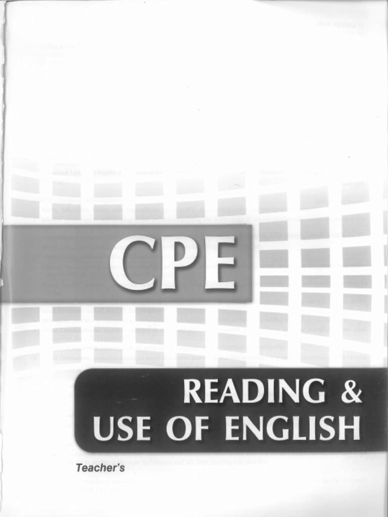 Cpe Reading Use Of English Grivas 2013 Pdf