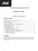 YAFFS Direct Interface (YDI) Integration Guide: Table of Contents