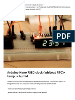 Arduino Nano 7SEG Clock (Whitout RTC) + Temp. + Humid - Arduino Project Hub