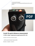 Covid-19 quick distance mesurement - Arduino Project Hub