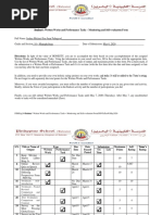 Student's Written Works and Performance Tasks - Monitoring and Self-Evaluation Form