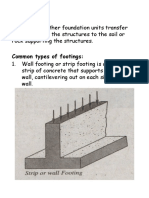 Footing: Common Types of Footings