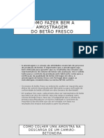 Como fazer a amostragem correta do betão fresco