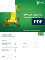 Travel Insurance: Effective Date 10th July 2019
