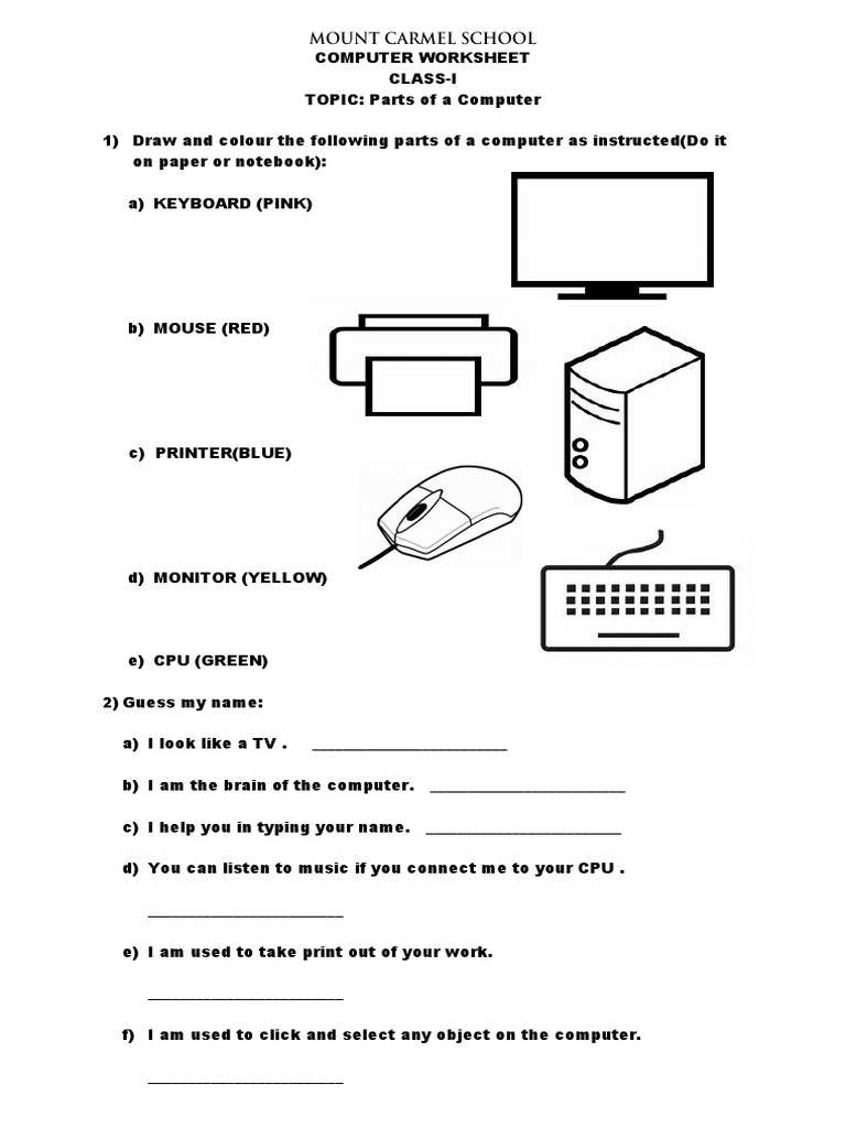 parts-of-a-computer-worksheet-class1-pdf