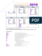 IMF data release calendar Jan-Jun 2019