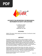 Accurate Failure Metrics For Mechanical Instruments