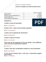 1-Exercício de Avaliação de Terreno Pelo Método Involutivo