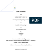 (Self Driving Car) : Seminar Report