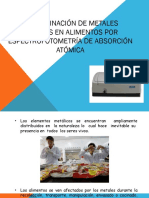 Determinacion de Metales Pesados Por Espectrometria de Absorcion Atomica PDF