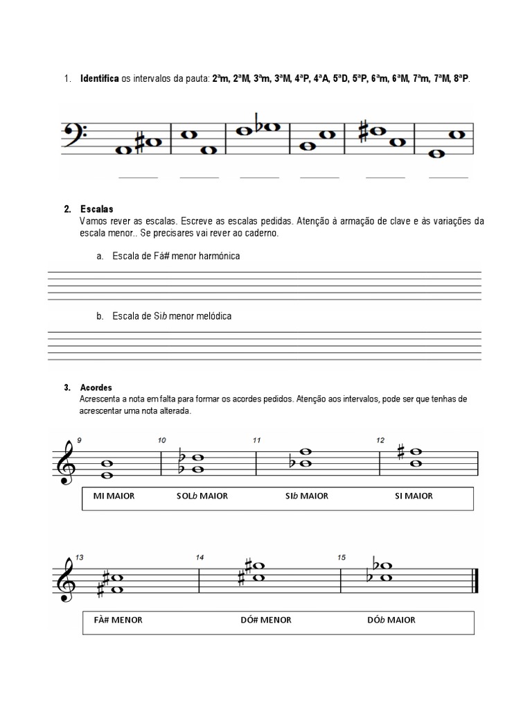 FM 5º Grau - Ficha de Trabalho | PDF | Artes Linguísticas e Disciplina