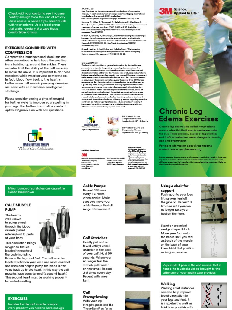 Chronic Leg Edema Exercises Brochure EN (LR) PDF PDF Edema Heart