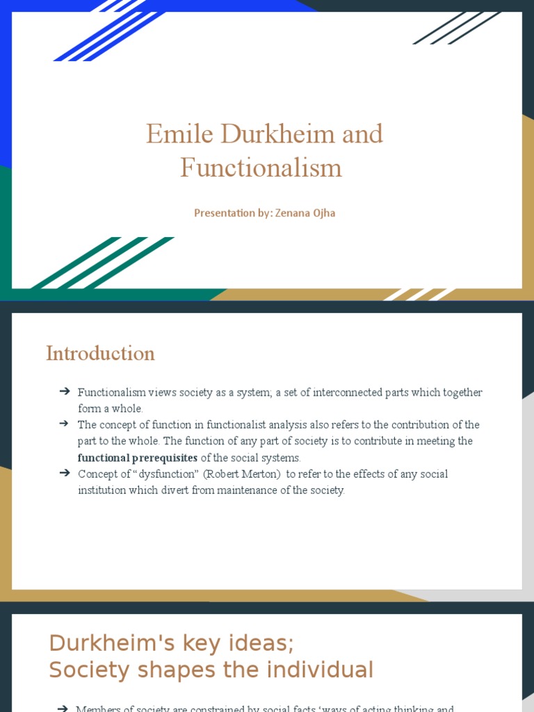 Emile Durkheim and Functionalism | Download Free PDF | Émile Durkheim ...