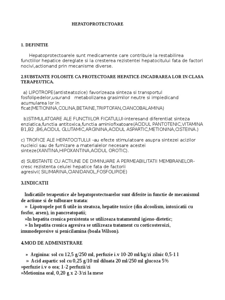 HEPATOPROTECTOARE | PDF