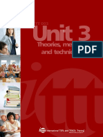 Unit 3: Theories, Methods and Techniques