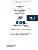BSNL 4F Drop Tender Spec.