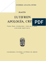 Platón - Ευθύφρων. Ἀπολογία. Κρίτων • Eutifrón. Apología. Critón.pdf
