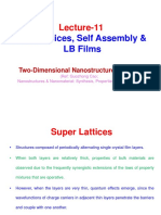 Superlattices, Self Assembly & LB Films: Lecture-11
