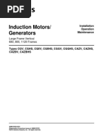 Induction Motors/ Generators: Installation Operation Maintenance