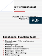 An Overview of Esophageal Disorders (Nour Al-Huda Hamad's Conflicted Copy 2014-07-19)