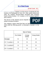 Final Old Exam Decision Analysis including I - Shady Soluation - - - - - .pdf-محول