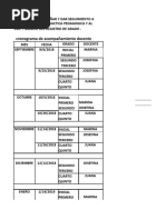 Ficha de Acompañamiento Pedagógico Docente | PDF | Salón de clases ...