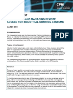 CPNI - Viewpoint - Configuring and Managing Remote Access For ICS