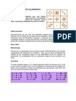 Cuadradomagicoalgebraicoprofe PDF