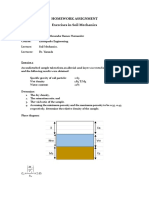 Homework Assignment Exercises in Soil Mechanics: Name: Course: Lecturer