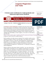 How To Recognize Plagiarism - Certificate Award For Undergraduates - School of Education, Indiana University Bloomington PDF